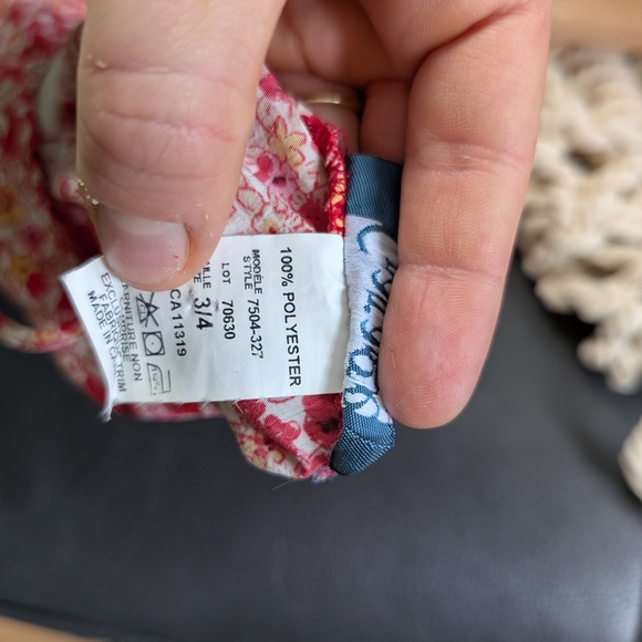 True Vintage Y2k Garage Red Floral Midi Dress Made In Canada Whimsy Coquette - Picture 7 of 8